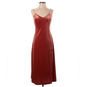 Pink Velvet Slip Dress
